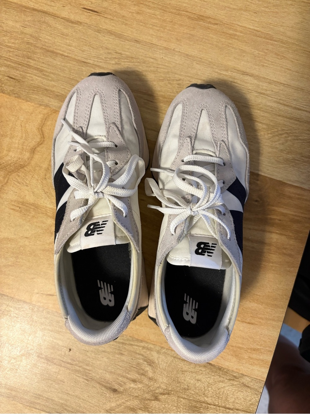 New Balance Retro Runner Sneakers in White, Gray & Navy